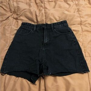 SHEIN Black Denim Jean Shorts